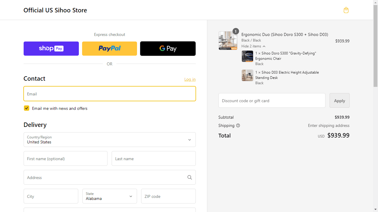 How to apply Sihoo coupon code